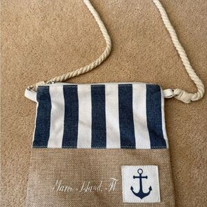 Lucky 7 USA Nautical Striped Crossbody Bag